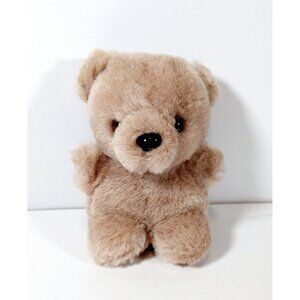 Vintage 1990s Manley Toys 5” Plush Light Brown Teddy Bear
